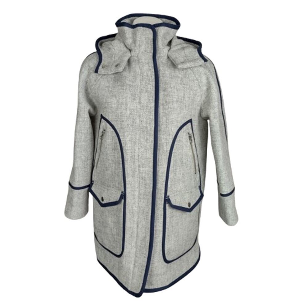 J. Crew Summit Parka in Italian Stadium-Cloth Wool Coat Size 4P - Picture 1 of 15
